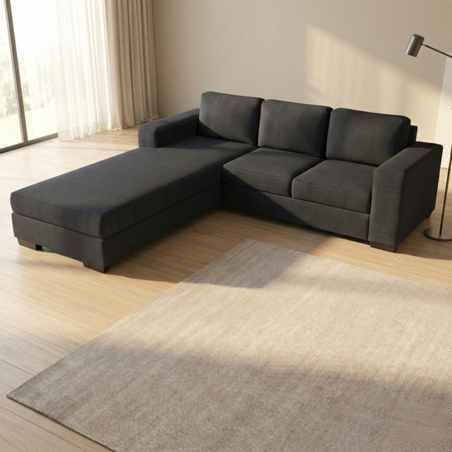 NZ Made Trendi 3 Seater Corner Sofa With Reversible Chaise
