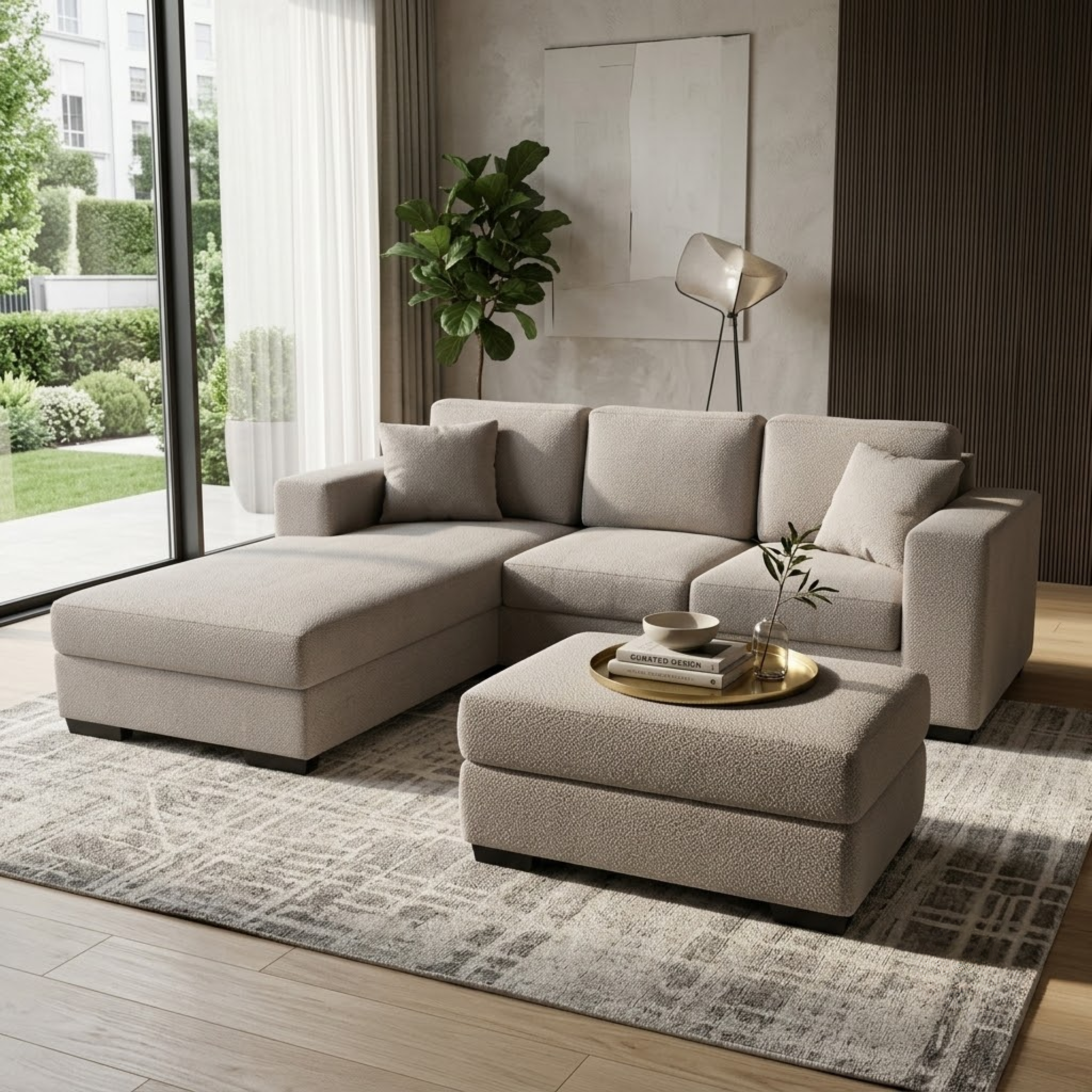 NZ Made Trendi 3 Seater Corner Sofa With Reversible Chaise