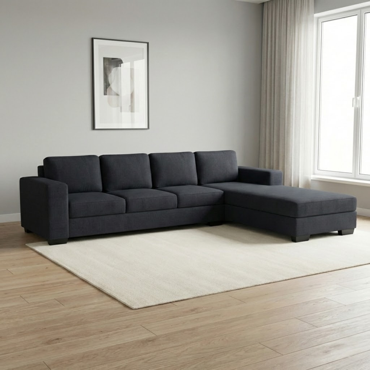 NZ Made Trendi 4 Seater Corner Sofa With Reversible Chaise