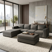 NZ Made Trendi 4 Seater Corner Sofa With Reversible Chaise