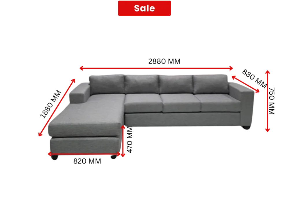 NZ Made Trendi 4 Seater Corner Chaise