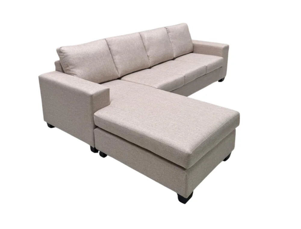 NZ Made Trendi 4 Seater Corner Chaise -Beige