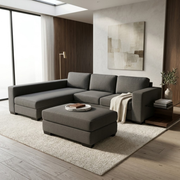 NZ Made Trendi Long-Arm with Chaise Corner Sofa