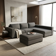 NZ Made Trendi Long-Arm with Chaise Corner Sofa
