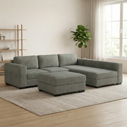 NZ Made Trendi Long-Arm with Chaise Corner Sofa