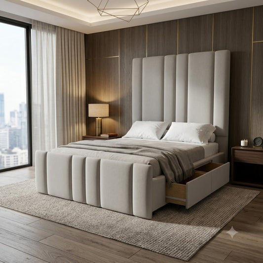 NZ Made Victoria Bed Frame With Drawers