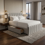 NZ Made Wave Plus Bed Frame With Drawers
