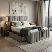 NZ Made Wave Plus Bed Frame With Drawers
