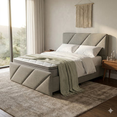 NZ Made Zest Bed Frame + Bliss Max Medium Mattress