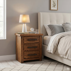 Oakwood 3 Drw Bedside