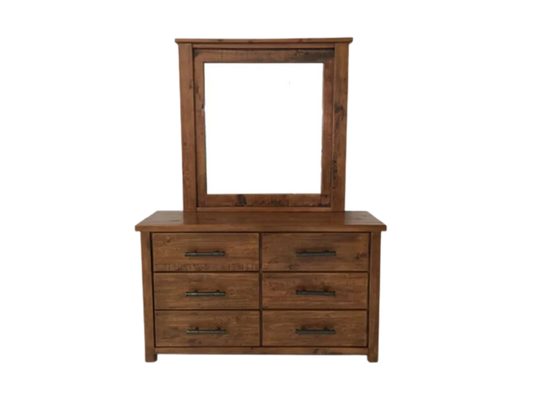 Oakwood 6 Drw Dresser / Mirror