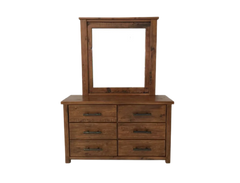 Oakwood 6 Drw Dresser / Mirror