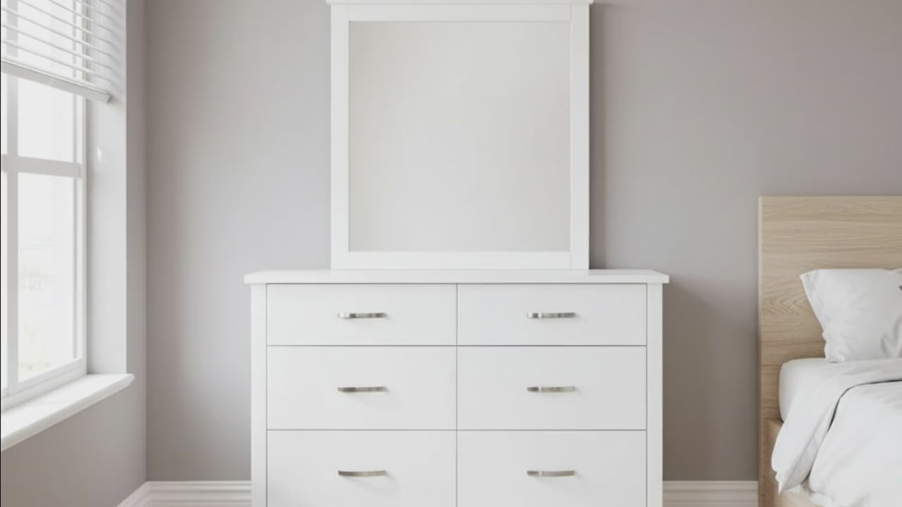 Medallion 6 Drw Dresser / Mirror