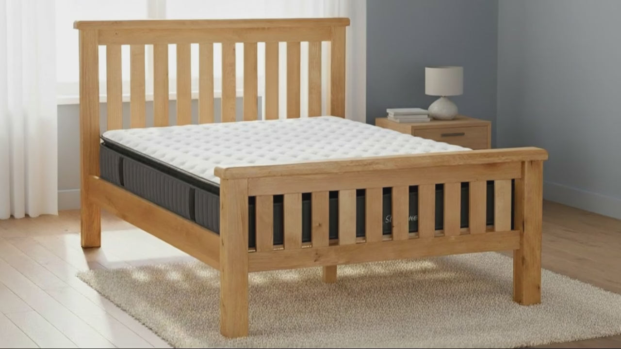 Richard Bed Frame + Sleeptime Pocket Pillow Top Mattress
