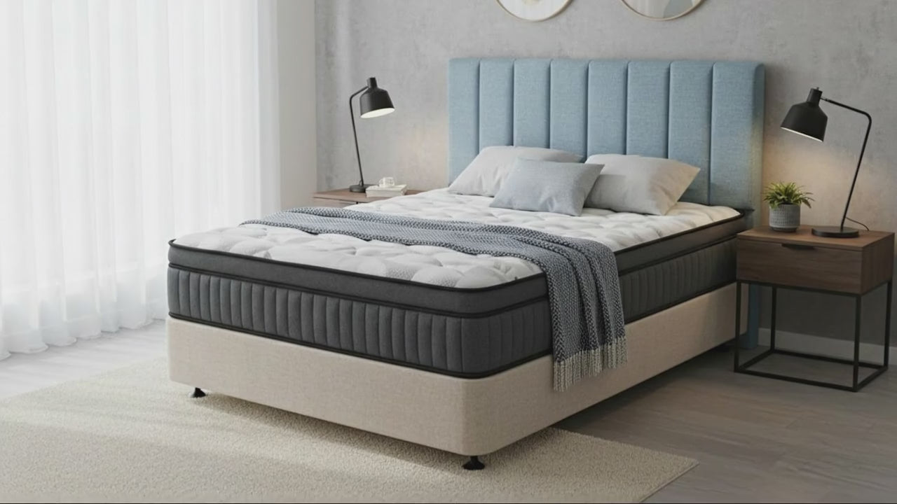 Eco Bed Base + ZBox Pocket Spring with Euro Top Mattress