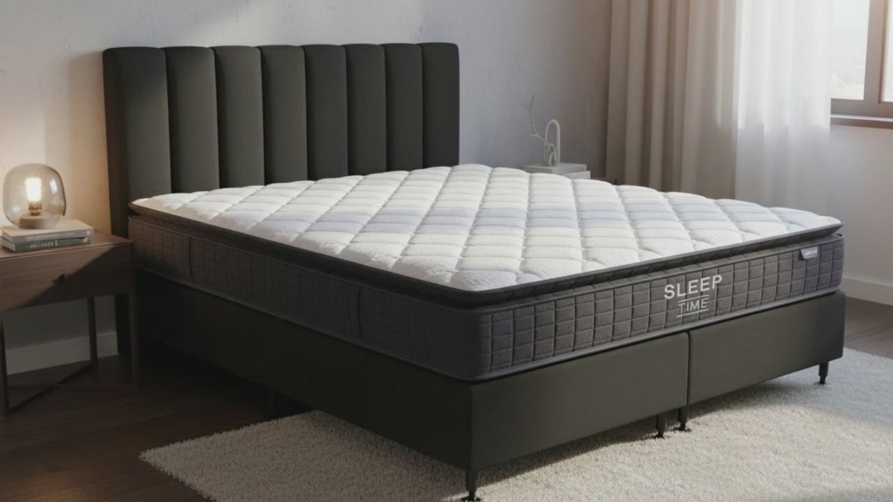SleepTime Medium Mattress + NZ Made Eco Bed Base