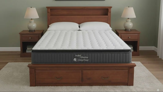 Serena Bed Frame + SleepTime Pocket Pillowtop Mattress - alternate view