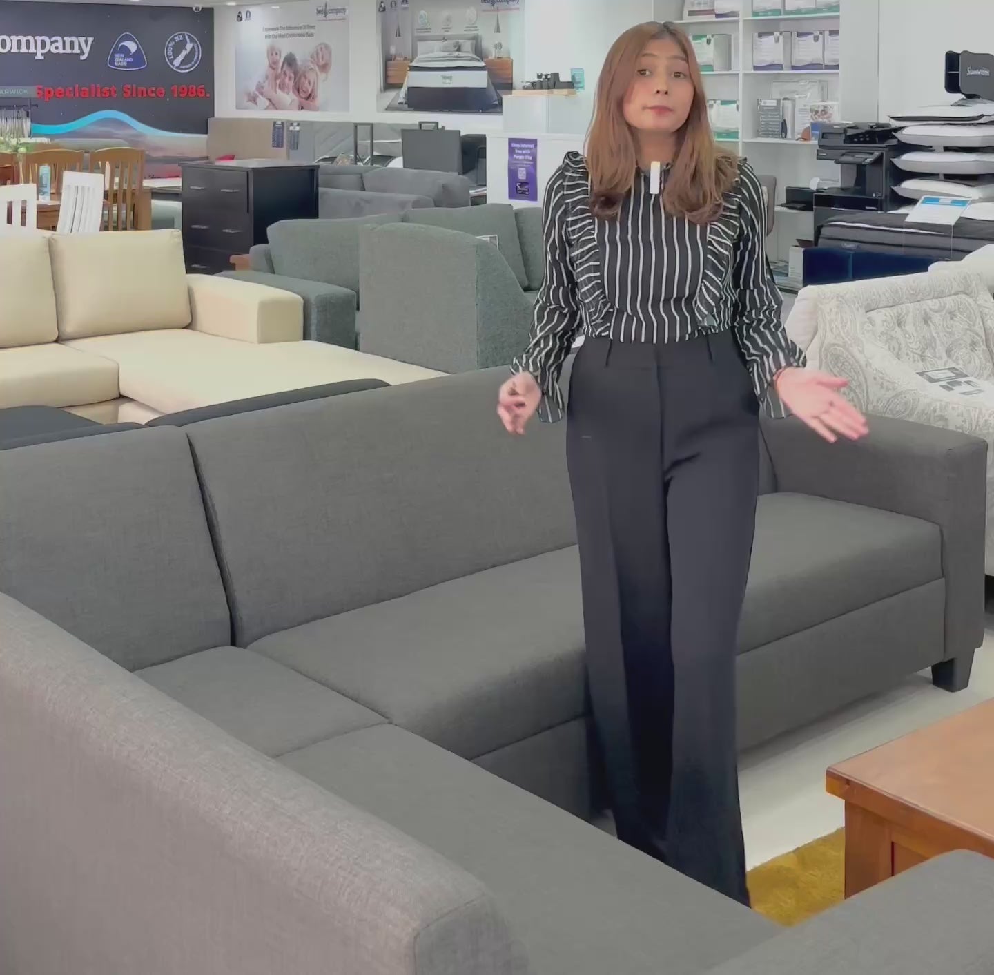 NZ Made Eco 3 Seater with Chaise Corner Sofa