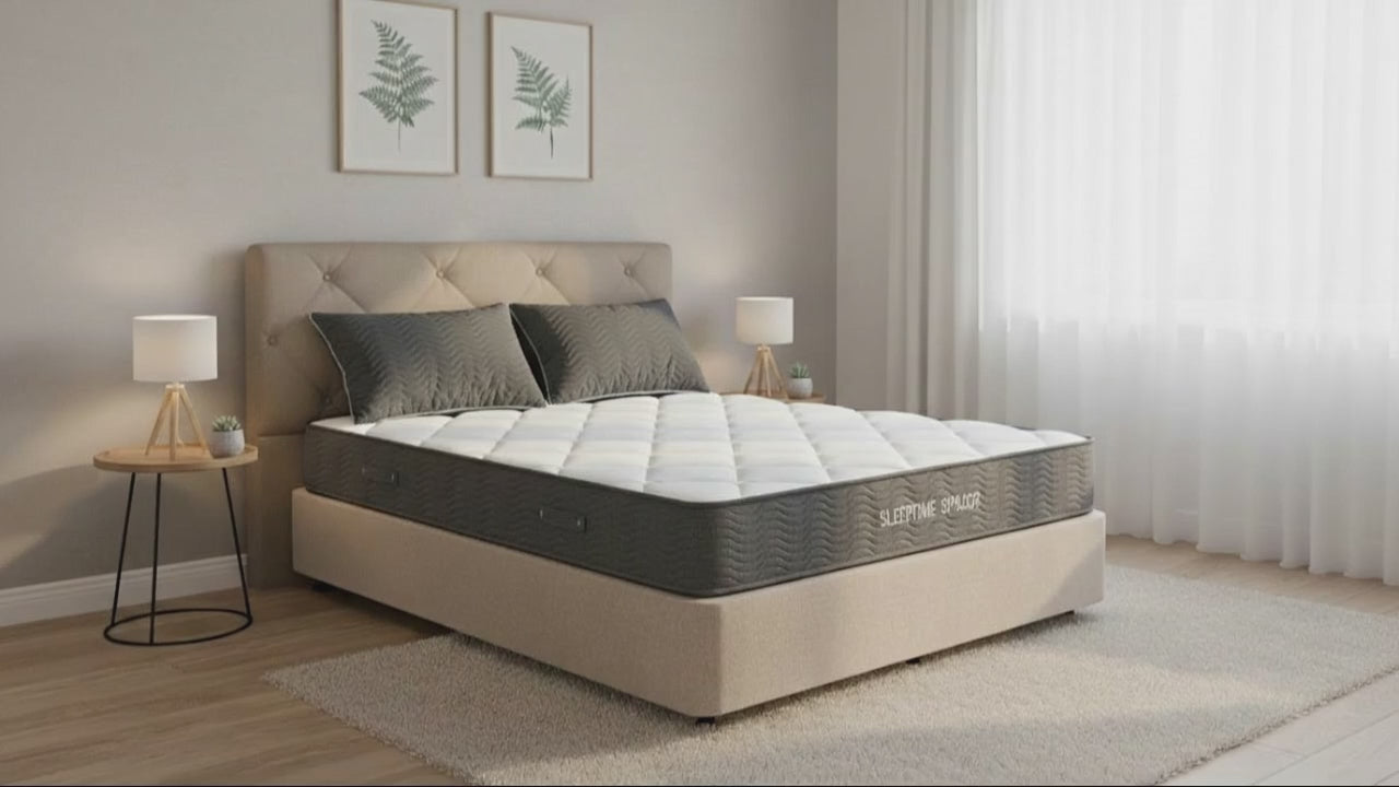 SleepTime Spazor Pocket Spring Mattress + NZ Made Eco Bed Base