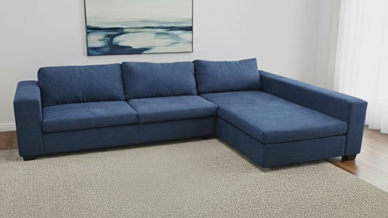 NZ Made Starlight Fabric Corner Sofa