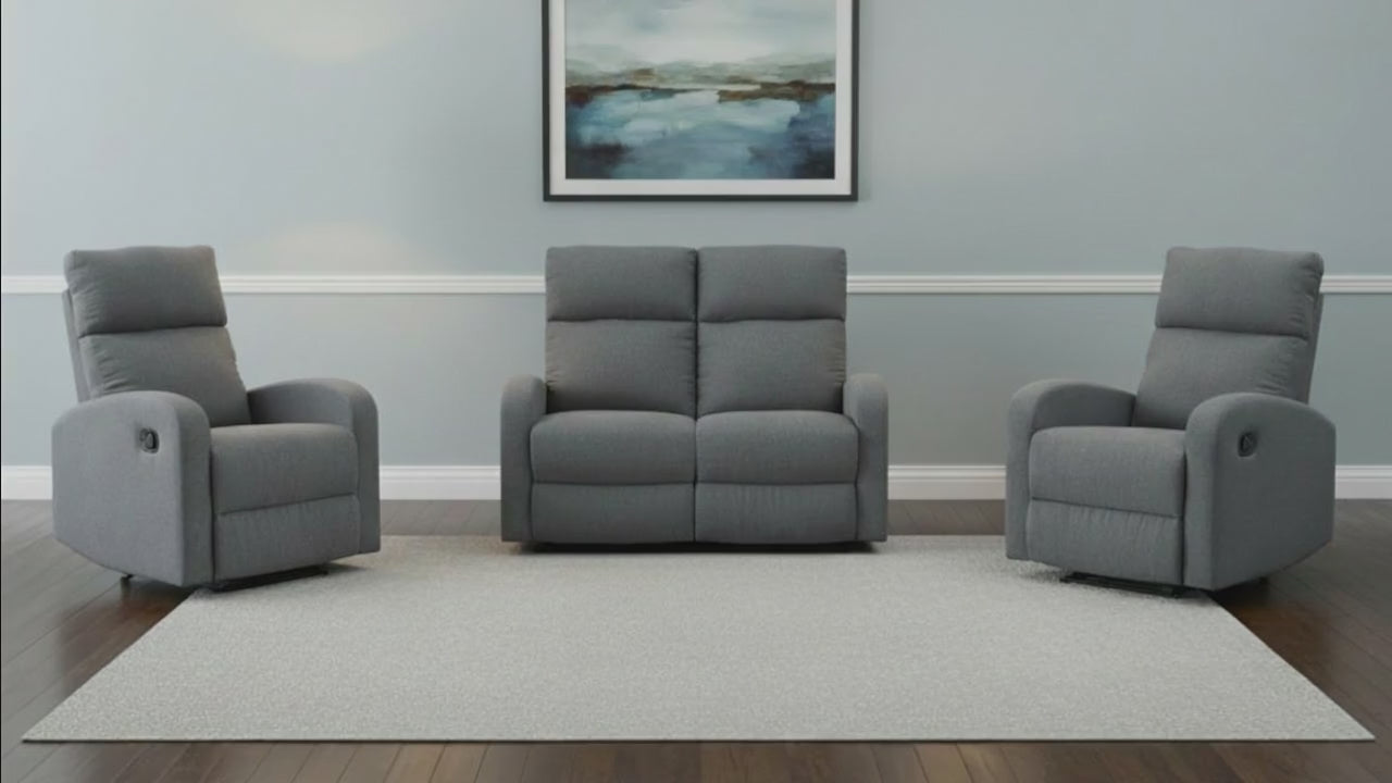 SupreCoz 2RR + R + R Recliner Suite Linen Fabric