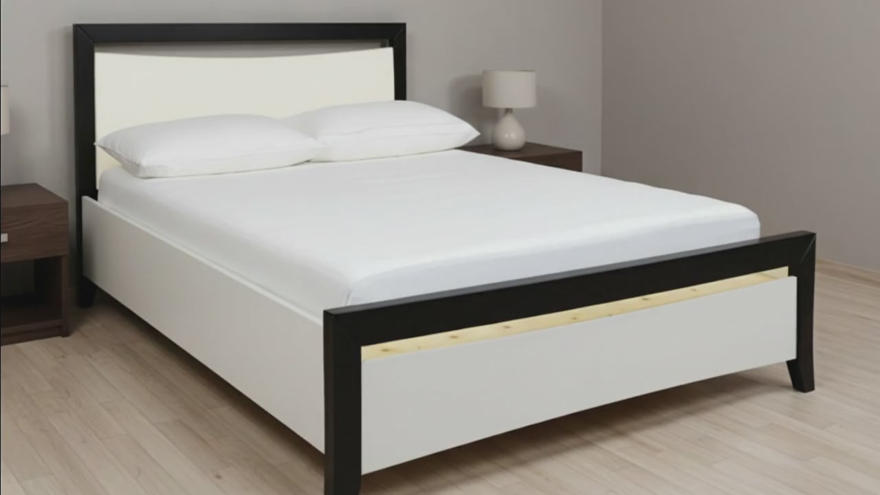 Maverick Bed Frame (Black/White)