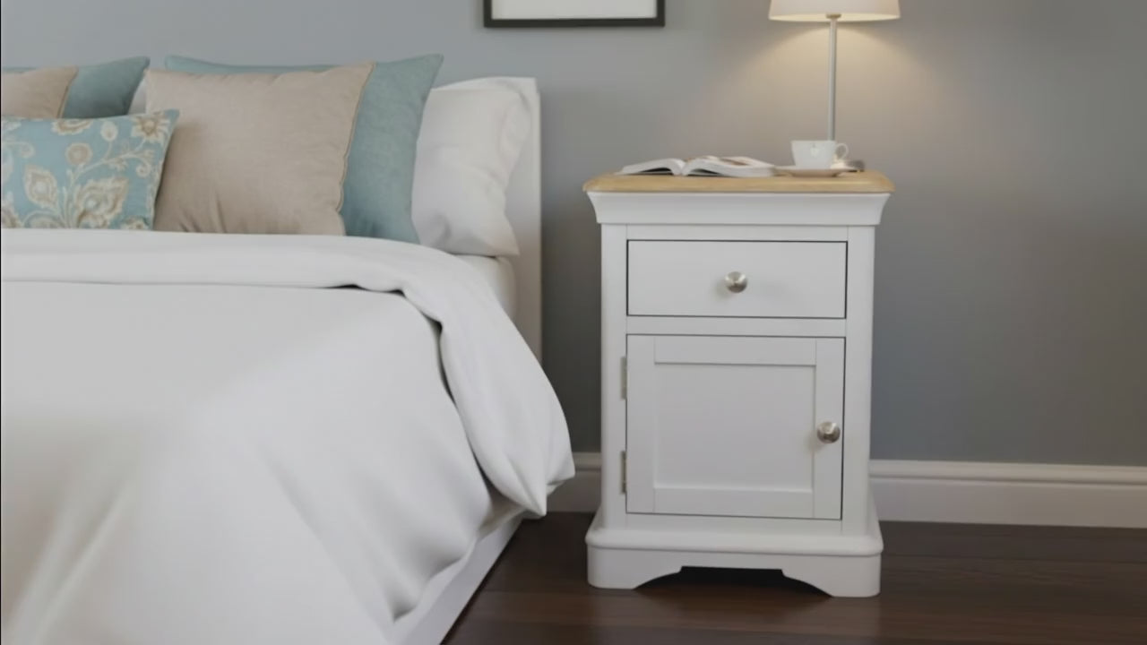 Brighton Bedside Table 1 Drw Left door-Floor Model