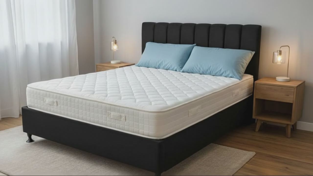 Flexi Bed Base in a Box-Black Velvet