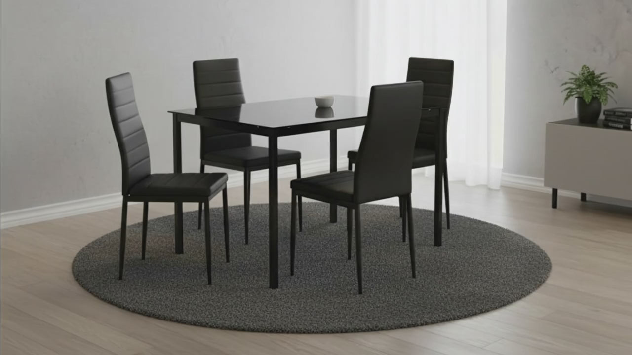 Niko Dining Table + Rio Chairs Dining Suite