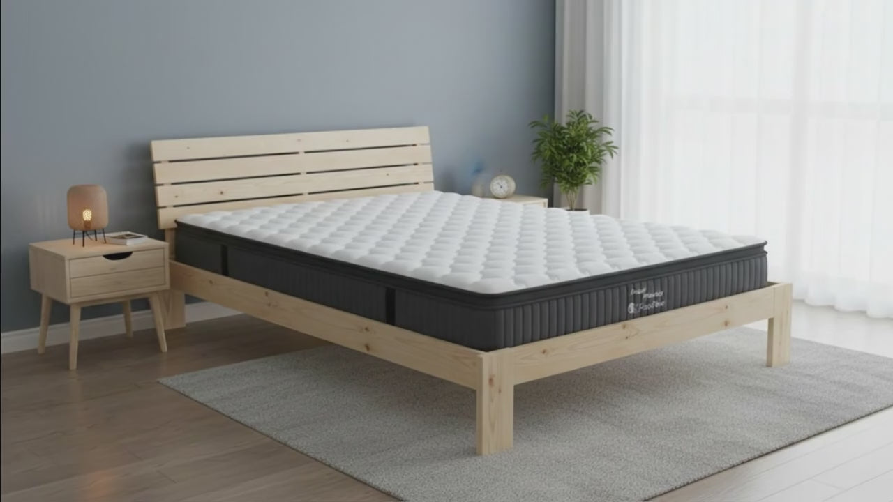 Chelsi Bed Frame + Sleeptime Pocket Pillow Top Mattress