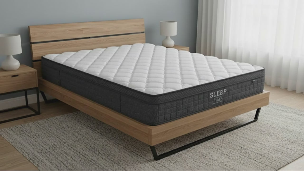 GrainCraft Bed Frame + SleepTime Ultra Mattress Queen