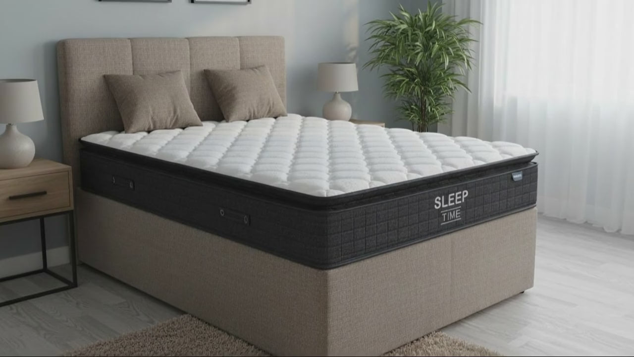 NZ Made Napbox Storage Bed +SleepTime Medium Mattress