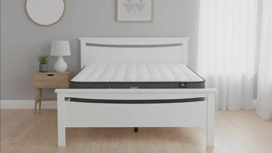 Medallion Bed Frame (White) +Sleeptime Pocket  Pillow Top Mattress - alternate view