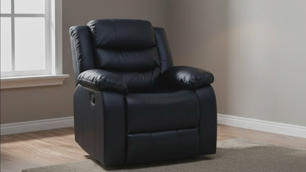 CozyCrown Recliner Chair Black
