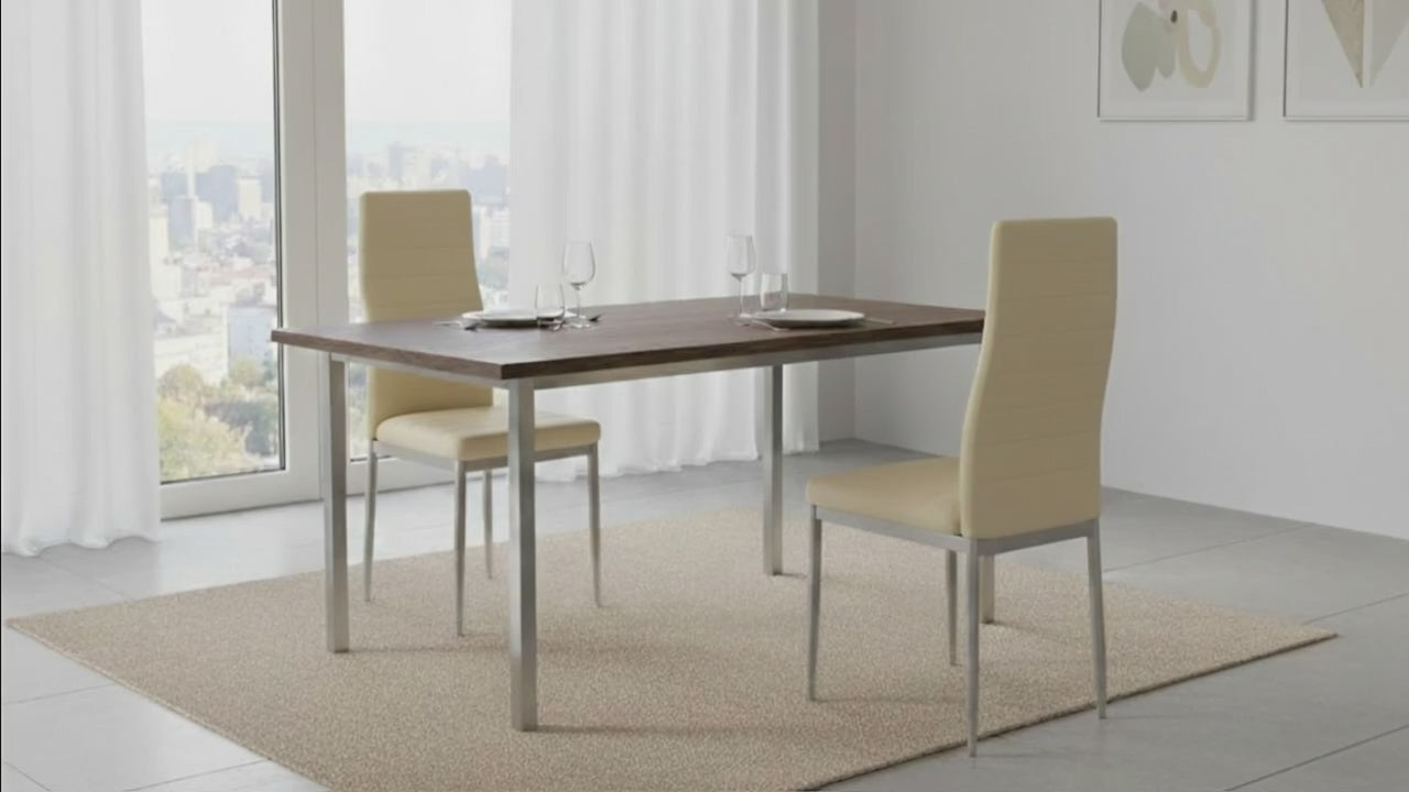 Lisa Dining Chairs Set of 2 Beige