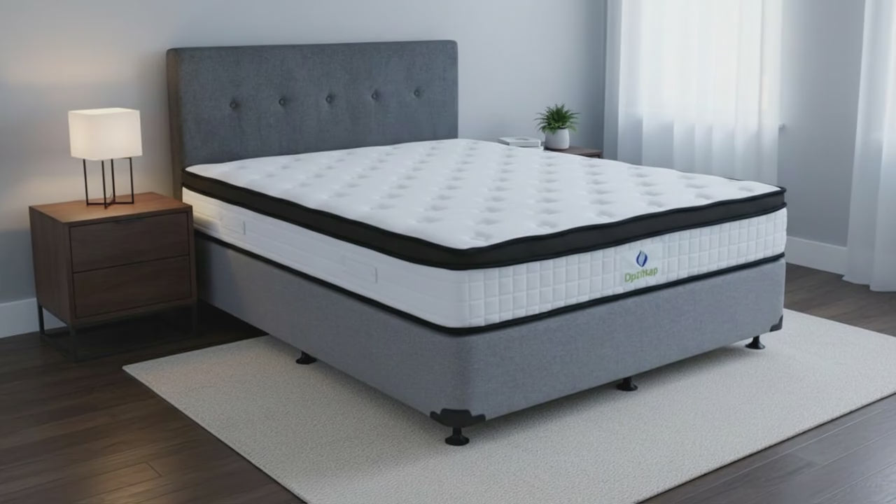 Eco Bed Base + OptiNap Mattress Super King Grey