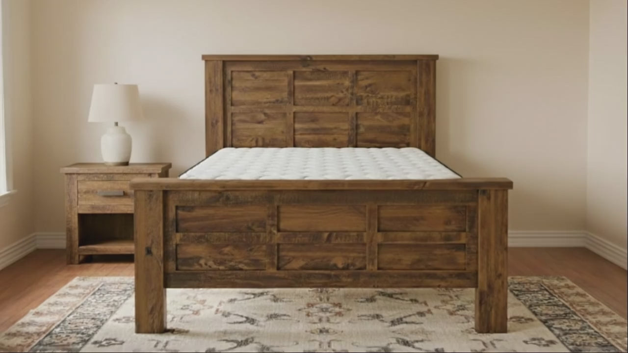 Oakwood Bed Frame +SleepTime Ultra Mattress