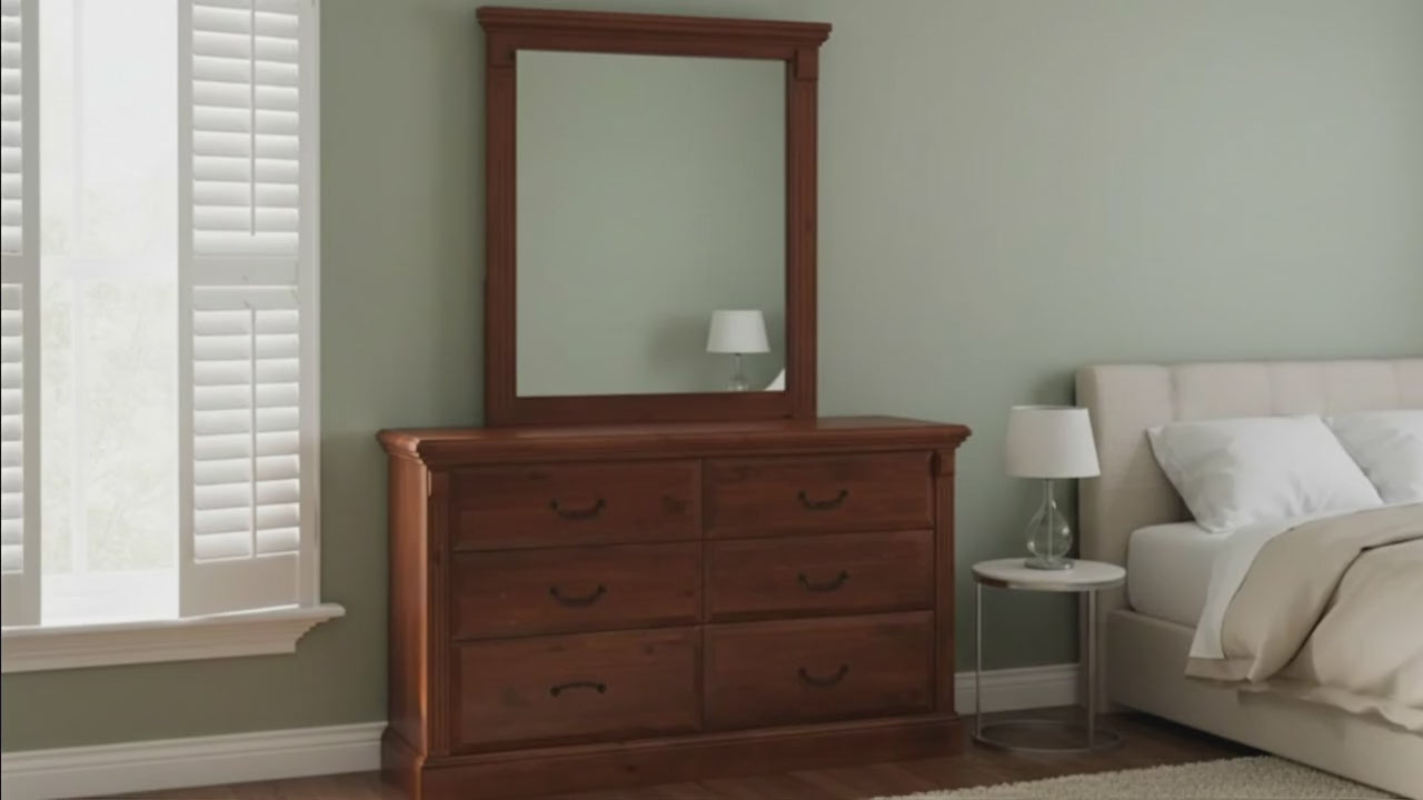 Serena 6 Drw Dresser / Mirror