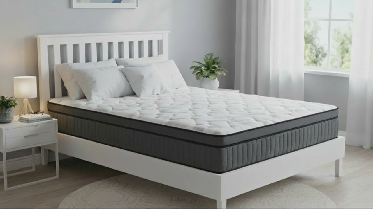 NestHeaven Bed Frame +ZBox Pocket Spring with Euro Top Mattress