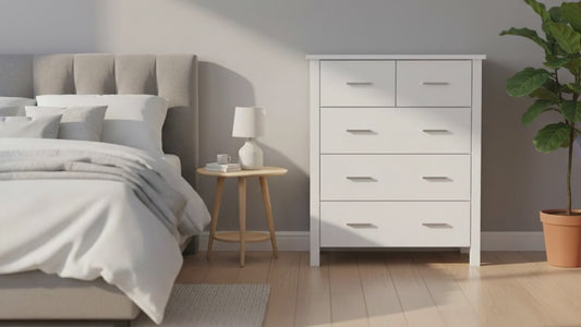 Bella 5 Drw Tallboy White - alternate view