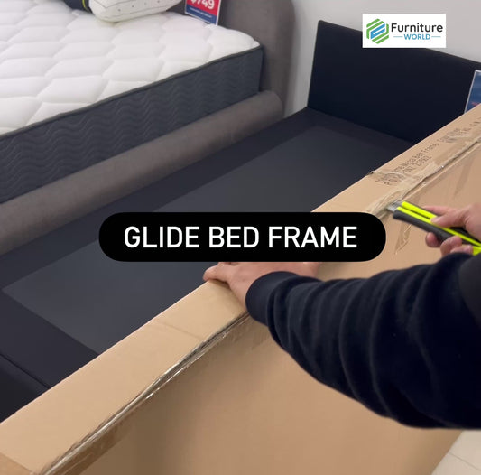 GlideFrame Single Bed with Wheels - alternate view