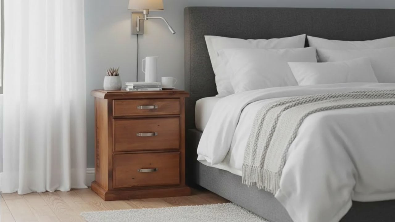 Edison 3 Drw Bedside