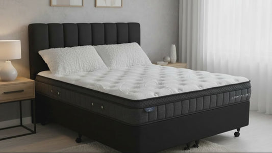 SleepMax PP Pro Mattress + NZ Made Duracast Hotel Bed Base with Casters - alternate view