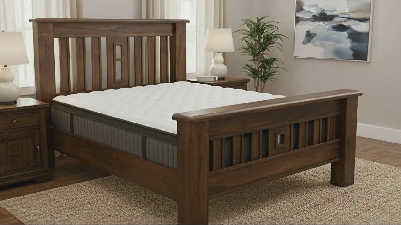 Edison Bed Frame +SleepTime Pocket Pillowtop Mattress