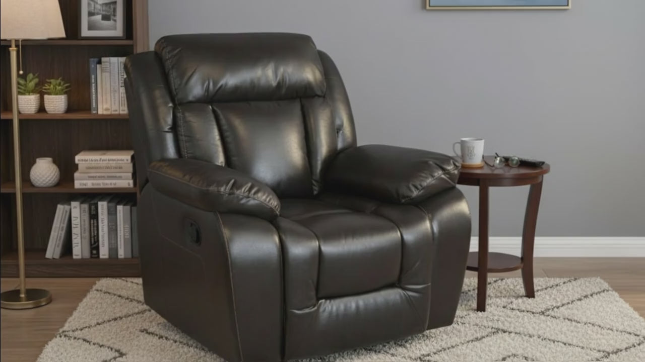Luxe Recliner Chair Dark Brown