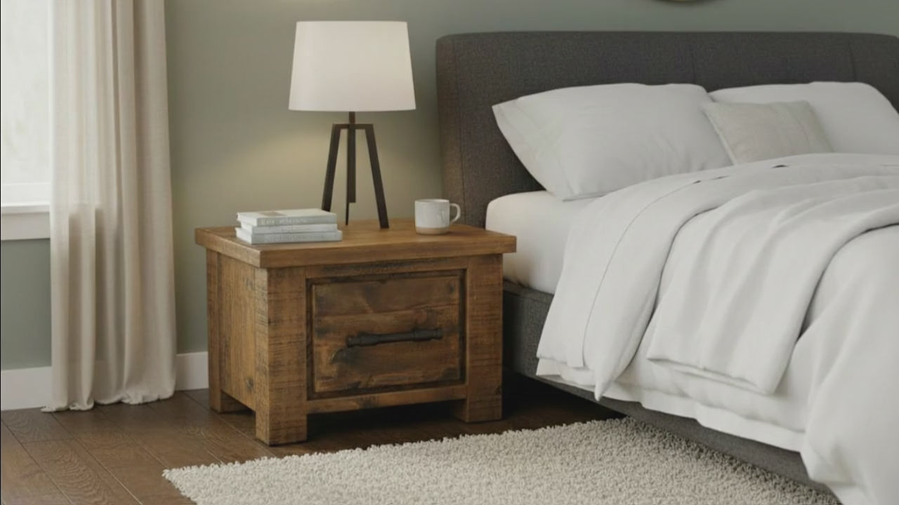Oakwood Lamp Table