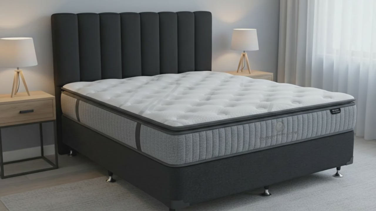 SleepMax Pocket Pillow Top  Mattress + NZ Made Eco Bed Base
