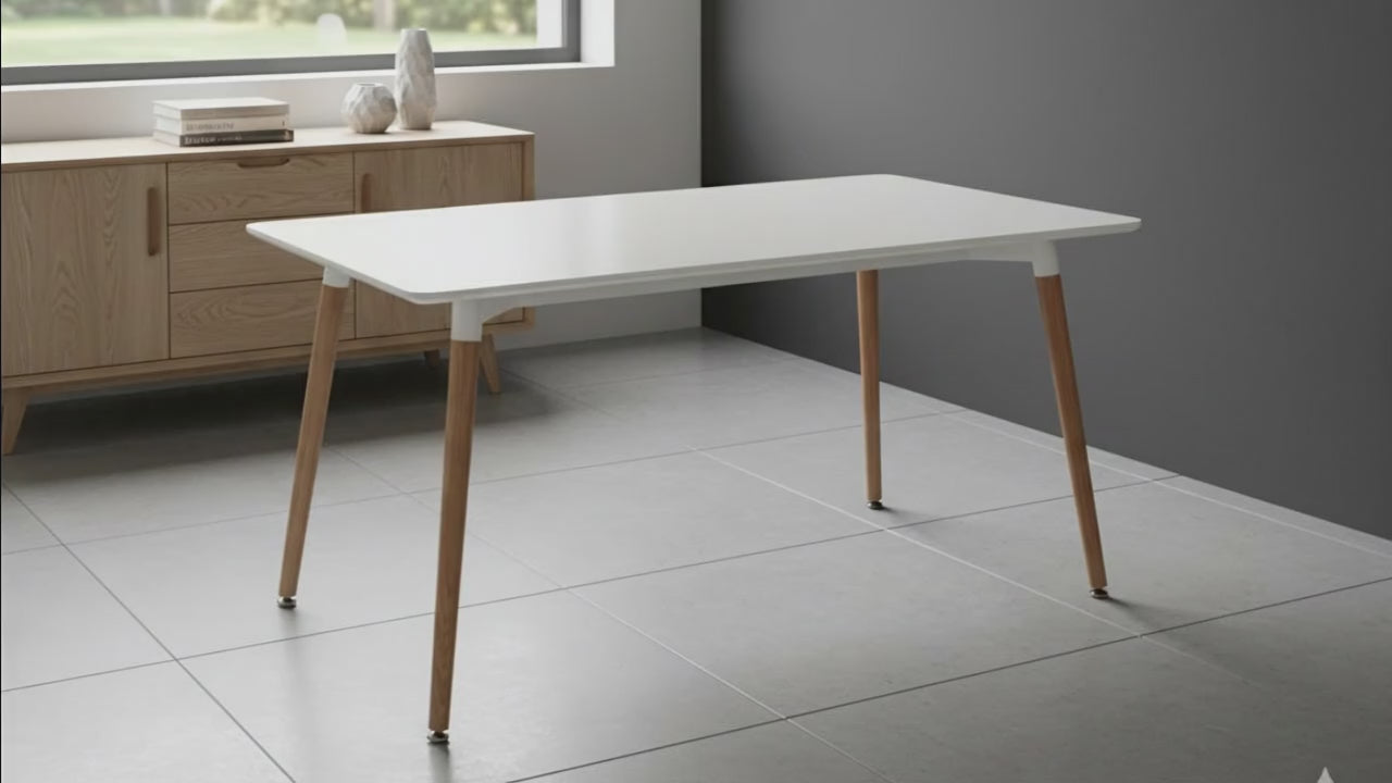 Thrifty 1.5M Dining Table White