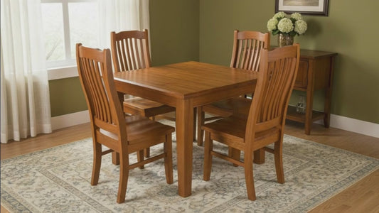 Solid Wood Dining Suite Pine - alternate view
