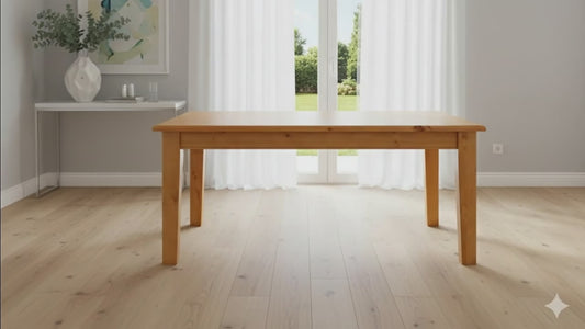 Solid Wood Dining Table Pine - alternate view